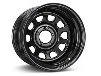 Pro Comp Wheels Steel Series 51 District Gloss Black Wheel; 15x10; -44mm Offset (87-95 Jeep Wrangler YJ)
