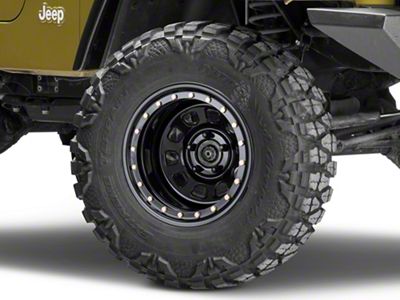 Pro Comp Wheels Steel Series 252 Street Lock Gloss Black Wheel; 15x10; -44mm Offset (97-06 Jeep Wrangler TJ)