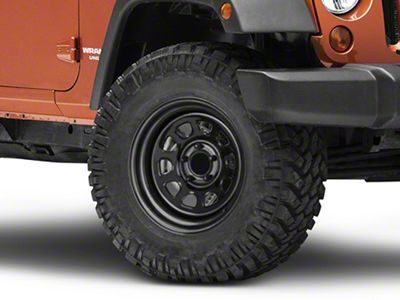 Pro Comp Steel Wheels District Gloss Black Wheel; 17x9; -19mm Offset (07-18 Jeep Wrangler JK)