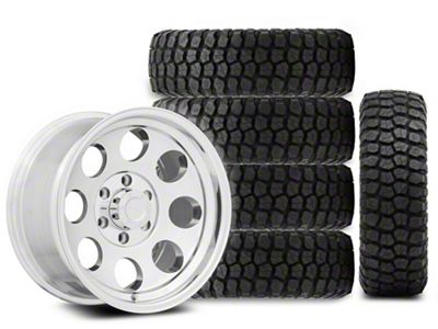 17x9 Pro Comp 69 Series Wheel & 37in Ironman Mud-Terrain All Country Tire Package; Set of 5 (21-25 Bronco, Excluding Raptor)