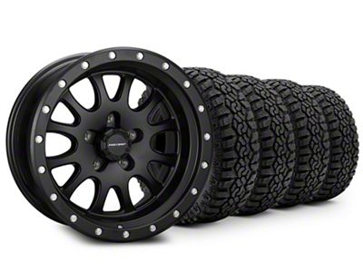 17x9 Pro Comp Wheels Syndrome & 37in Kanati All-Terrain KU-254 Trail Hog Tire Package (20-25 Jeep Gladiator JT)