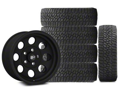 15x10 Pro Comp 69 Series Wheel & 33in Falken All-Terrain Wildpeak A/T3W Tire Package; Set of 5 (97-06 Jeep Wrangler TJ)
