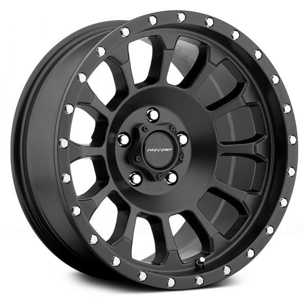 Black Rhino Jeep Wrangler Overland Matte Black Wheel; 18x8
