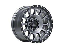 Pro Comp Wheels Rockwell Matte Graphite with Black Lip 6-Lug Wheel; 17x8.5; 0mm Offset (10-24 4Runner)