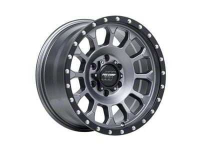 Pro Comp Wheels Rockwell Matte Graphite with Black Lip 6-Lug Wheel; 17x8.5; 0mm Offset (10-24 4Runner)