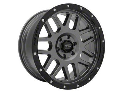 Pro Comp Wheels Vertigo Dark Gray with Black Lip 6-Lug Wheel; 17x9; -6mm Offset (10-24 4Runner)