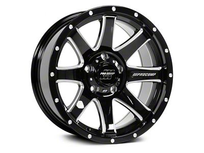 Pro Comp Wheels Patriot Gloss Black Milled 6-Lug Wheel; 20x9; 0mm Offset (24-25 Tacoma)