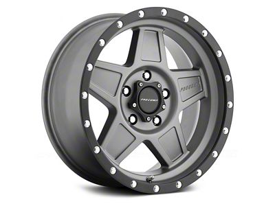 Pro Comp Wheels Predator Dark Gray with Black Lip 6-Lug Wheel; 17x8.5; 0mm Offset (24-25 Tacoma)