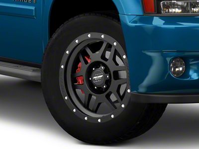 Pro Comp Wheels Phaser Satin Black 6-Lug Wheel; 20x9; 6mm Offset (25-26 4Runner)
