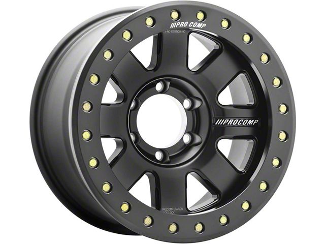 Pro Comp 17 Inch Rims Pro Comp Wheels Toyota 4-Runner Trilogy Race Satin Black 6-Lug Wheel ...