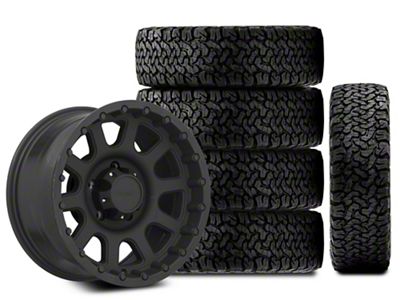 17x9 Pro Comp Wheels 32 Series & 34in BF Goodrich All-Terrain T/A KO Tire Package; Set of 5 (21-25 Bronco, Excluding Raptor)