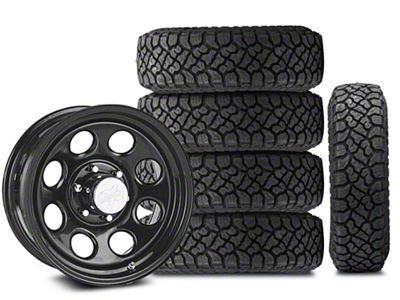 17x9 Pro Comp Wheels Rock Crawler & 33in Kenda All-Terrain KLEVER R/T KR601 Tire Package; Set of 5 (21-25 Bronco, Excluding Raptor)