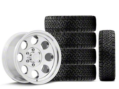 17x9 Pro Comp Wheels 69 Series & 33in BF Goodrich All-Terrain T/A KO Tire Package; Set of 5 (21-25 Bronco, Excluding Raptor)