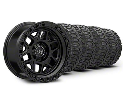 17x9 Black Rhino Kelso & 37in Milestar Mud-Terrain Patagonia M/T-02 Tire Package (20-25 Jeep Gladiator JT)