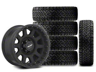 17x9 Pro Comp 32 Series Wheel & 34in BF Goodrich All-Terrain T/A KO Tire Package; Set of 5 (21-25 Bronco, Excluding Raptor)