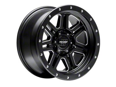 Pro Comp Wheels 62 Series Apex Satin Black Milled 6-Lug Wheel; 20x10; -18mm Offset (21-25 Bronco, Excluding Raptor)