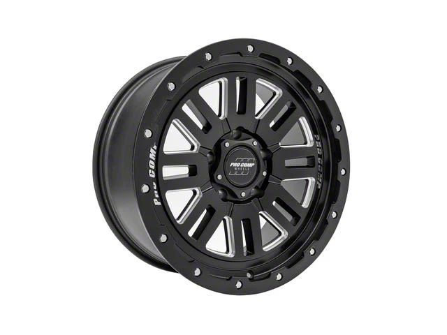 Pro Comp Wheels Bronco Cognos Satin Black Milled 6-Lug Wheel; 18x9; 0mm ...