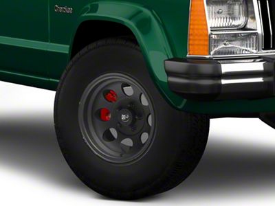 Pro Comp Wheels 69 Series Vintage Flat Black Wheel; 15x8; -19mm Offset (84-01 Jeep Cherokee XJ)