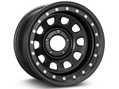 Pro Comp Wheels Steel Series 252 Street Lock Flat Black Wheel; 15x8; -19mm Offset (84-01 Jeep Cherokee XJ)