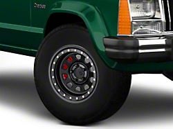 Pro Comp Wheels Steel Series 252 Street Lock Flat Black Wheel; 15x8; -19mm Offset (84-01 Jeep Cherokee XJ)