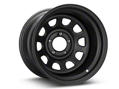 Pro Comp Wheels Steel Series 51 District Flat Black Wheel; 15x10; -44mm Offset (84-01 Jeep Cherokee XJ)