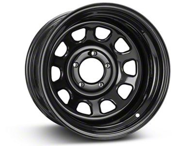 Pro Comp Wheels Steel Series 51 District Gloss Black Wheel; 15x10; -44mm Offset (84-01 Jeep Cherokee XJ)