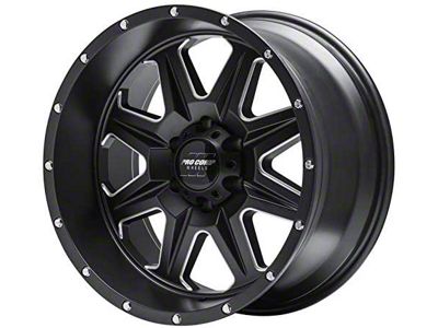 Pro Comp Wheels 63 Series Recon Satin Black Milled Wheel; 17x9; -6mm Offset (20-25 Jeep Gladiator JT)