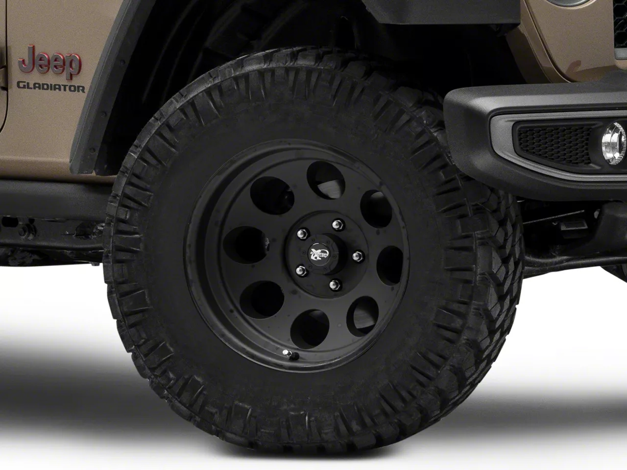 U.S ARMY BLACK PANTHER カスタム用　３１cm/１２インチ KMC Jeep Gladiator Dirty Harry Textured Black Wheel; 17x9