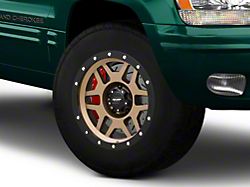 Pro Comp Wheels Phaser Matte Bronze with Black Lip Wheel; 17x9; -6mm Offset (99-04 Jeep Grand Cherokee WJ)