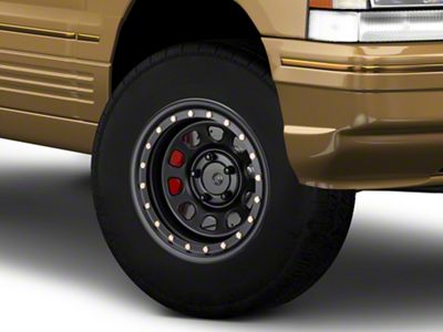 Pro Comp Wheels Steel Series 252 Street Lock Flat Black Wheel; 15x8; -19mm Offset (93-98 Jeep Grand Cherokee ZJ)