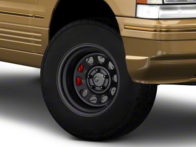 Pro Comp Wheels Steel Series 51 District Flat Black Wheel; 15x10; -44mm Offset (93-98 Jeep Grand Cherokee ZJ)