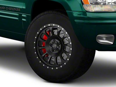 Pro Comp Wheels Rockwell Satin Black Wheel; 17x8.5; 0mm Offset (99-04 Jeep Grand Cherokee WJ)