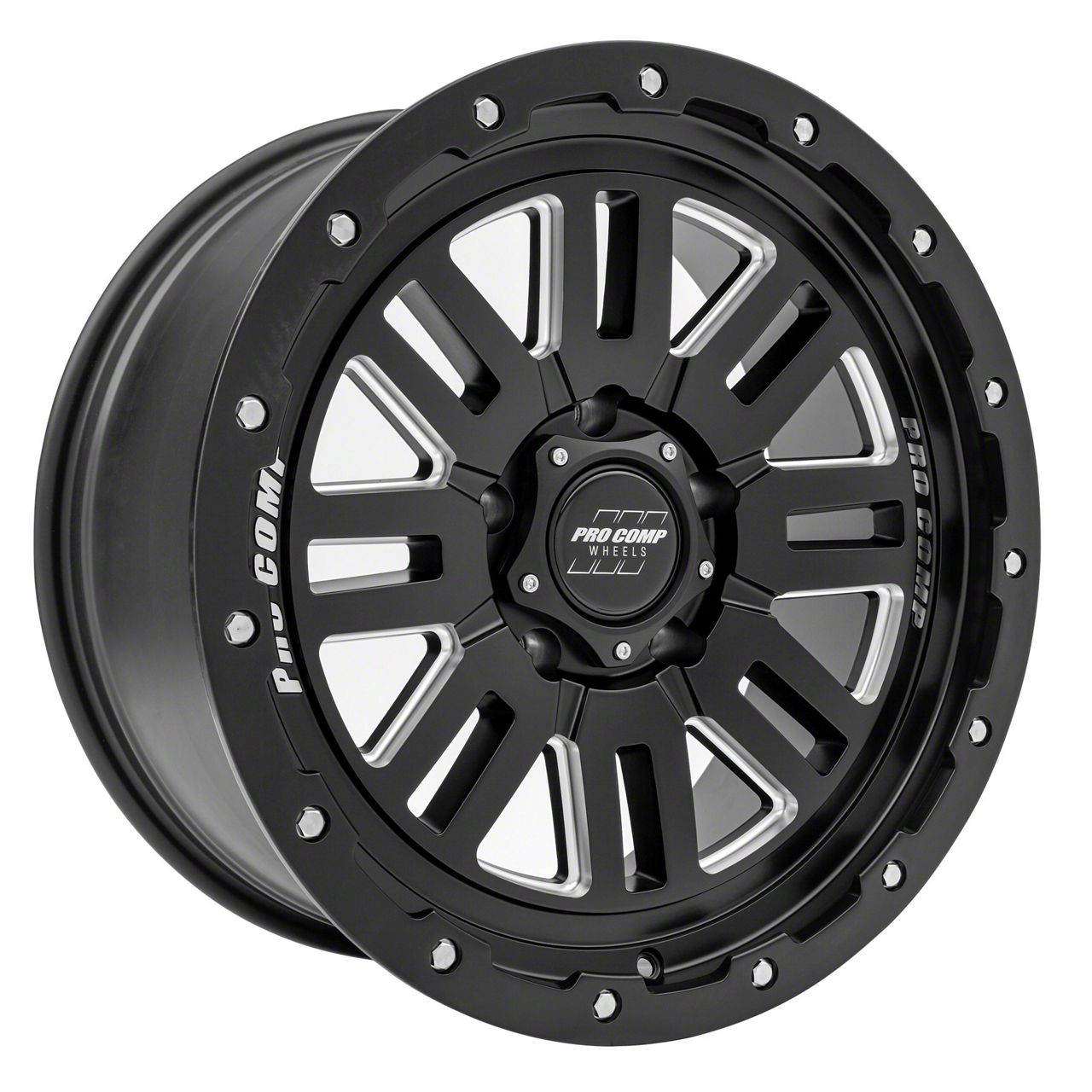 Pro Comp Wheels Jeep Wrangler 61 Series Cognos Satin Black