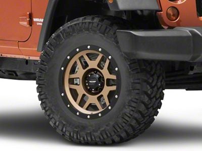 Pro Comp Wheels Phaser Matte Bronze with Black Lip Wheel; 17x9; -6mm Offset (07-18 Jeep Wrangler JK)