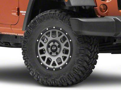 Pro Comp Wheels Vertigo Dark Gray with Black Lip Wheel; 17x9; -6mm Offset (07-18 Jeep Wrangler JK)