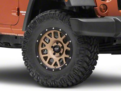 Pro Comp Wheels Vertigo Matte Bronze with Black Lip Wheel; 17x9; -6mm Offset (07-18 Jeep Wrangler JK)