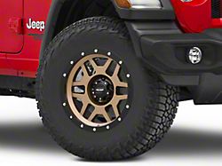 Pro Comp Wheels Phaser Matte Bronze with Black Lip Wheel; 17x9; -6mm Offset (18-26 Jeep Wrangler JL)