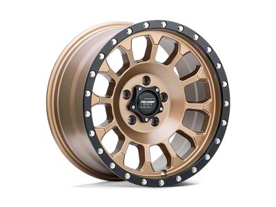 Pro Comp Wheels Rockwell Matte Bronze with Black Lip Wheel; 17x8.5; 0mm Offset (18-25 Jeep Wrangler JL)