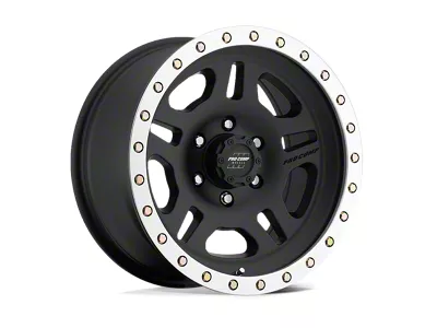 Pro Comp Wheels La PAZ Satin Black Machined 6-Lug Wheel; 16x8; 0mm Offset (16-23 Tacoma)
