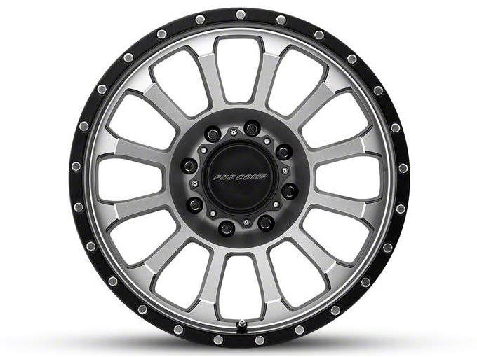 Pro Comp Wheels Titan XD Rockwell Machined 6-Lug Wheel; 20x9; -12mm ...