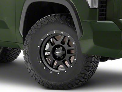 Pro Comp Wheels Phaser Satin Black 6-Lug Wheel; 17x9; -6mm Offset (22-25 Tundra)