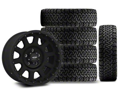 17x9 Pro Comp 32 Series Wheel & 33in BF Goodrich All-Terrain T/A KO Tire Package; Set of 5 (18-25 Jeep Wrangler JL)