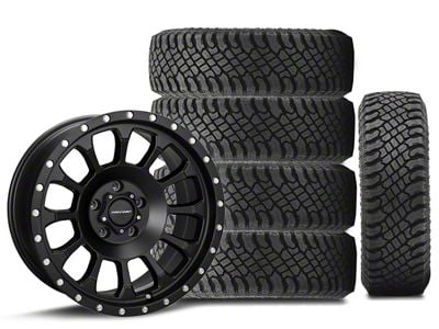 18x9 Pro Comp Rockwell Wheel & 35in 35x12.50R18 Atturo All-Terrain Trail Blade X/T Tire Package; Set of 5 (18-25 Jeep Wrangler JL)