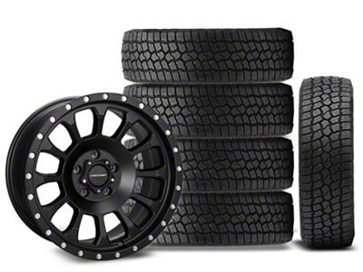 18x9 Pro Comp Rockwell Wheel & 33in Milestar All-Terrain Patagonia AT/R Tire Package; Set of 5 (07-18 Jeep Wrangler JK)