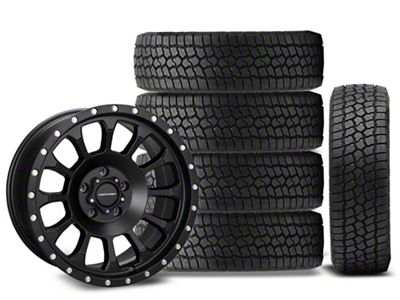 18x9 Pro Comp Rockwell Wheel & 33in Milestar All-Terrain Patagonia AT/R Tire Package; Set of 5 (18-25 Jeep Wrangler JL)