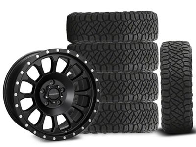 18x9 Pro Comp Rockwell Wheel & 33in NITTO All-Terrain Ridge Grappler A/T Tire Package; Set of 5 (18-25 Jeep Wrangler JL)