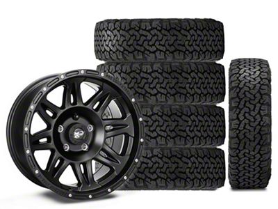 17x9 Pro Comp 05 Series Wheel & 33in BF Goodrich All-Terrain T/A KO Tire Package; Set of 5 (07-18 Jeep Wrangler JK)