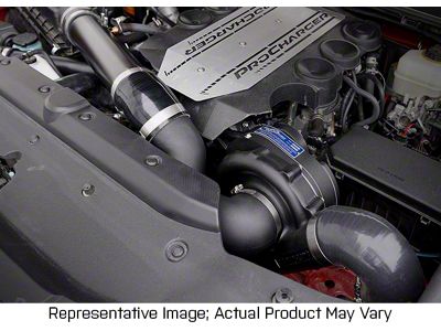 Procharger High Output Intercooled Supercharger Complete Kit with D-1SC; Black Finish (10-24 4.0L 4Runner)