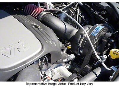 Procharger High Output Intercooled Supercharger Complete Kit with P-1SC; Satin Finish (12-21 5.7L HEMI Jeep Grand Cherokee WK2)