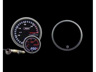 Prosport 52mm JDM Series Dual Display Wideband Air Fuel Ratio Gauge with Bosch Sensor; Electrical; Amber/White (Universal; Some Adaptation May Be Required)